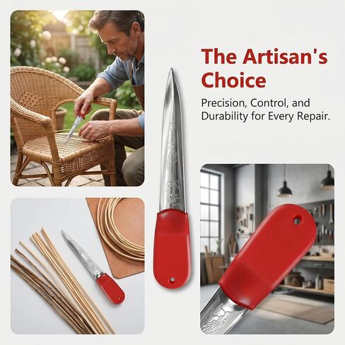 Wicker Repair Kit for Rattan and Resin Furniture Weaving Tools and Kits for Chair Plastic Basket Fix Supplies Outdoor Table Repair Tool Set in Kuwait