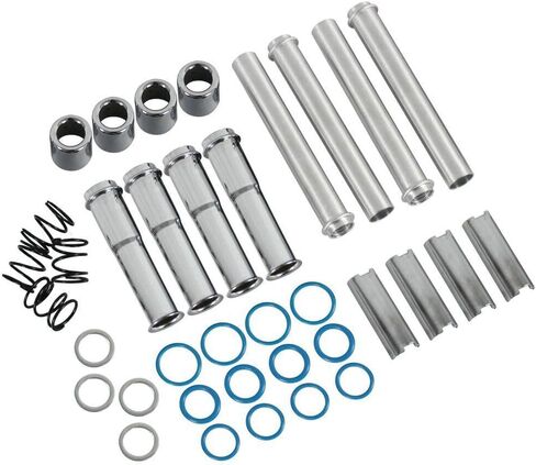 Chrome Quickee Adjustable Pushrods & Push Rod Cover Kit Replacement for 1999-2017 Harley Davidson Twin Cam in Kuwait