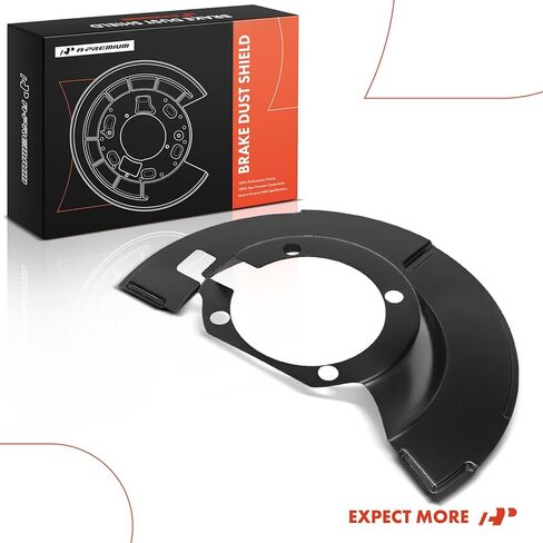 درع غبار الفرامل الجانبية للسائق الأمامي A-Premium متوافق مع موديلات دودج - Ram 2500 2003-2008، Ram 3500 2003-2008، الدفع الرباعي فقط in Kuwait