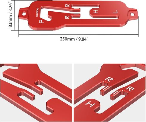 NICECNC بوابة ناقل الحركة لوحة ناقل الحركة متوافقة مع Honda Talon 1000R SXS10S2R 2019-2022، Talon 1000X SXS10S2X 2019-2022، أحمر، انظر الملاءمة in Kuwait