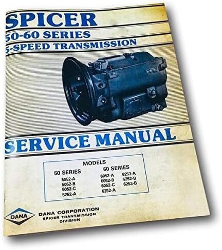 دليل الخدمة لـ Dana Corp 5052A 5052B 5052C 5252A ناقل الحركة ذو 5 سرعات in Kuwait