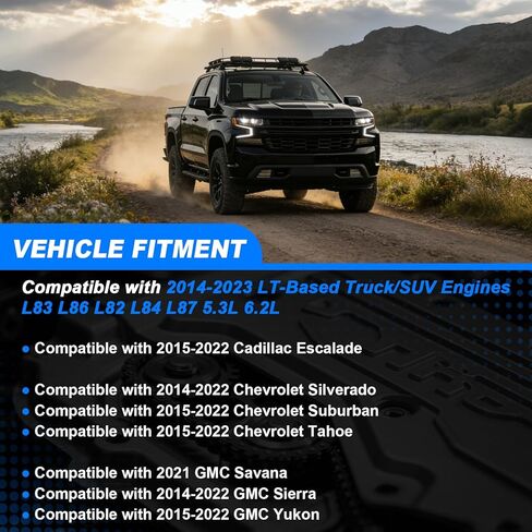 غطاء الختم الرئيسي للمحرك الخلفي متوافق مع 2014-2023 LT-Based Truck/SUV Engines L83 L86 L82 L84 L87، لسيارة شيفروليه جي إم سي كاديلاك 5.3L 6.2L 12705663 in Kuwait