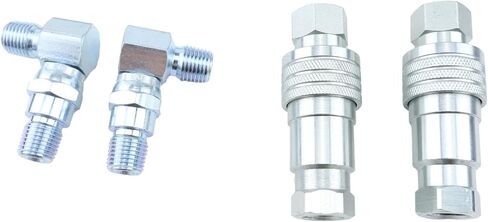 Hydraulic Power Angle 1/4"X 45" Hose Fittings Kit 21855 21856 15072 compatible with Meyer E47 Snow Plow Blade in Kuwait