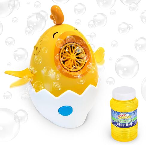 Maxx Bubbles Dancing Chick – Bubble Blower Toy for Kids, Spins & Flaps Wings, Outdoor Fun, Birthday Party Gift, Easter Basket Stuffer, Active Play in Kuwait