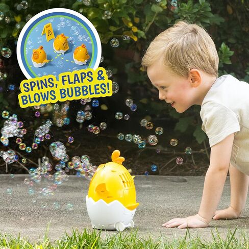 Maxx Bubbles Dancing Chick – Bubble Blower Toy for Kids, Spins & Flaps Wings, Outdoor Fun, Birthday Party Gift, Easter Basket Stuffer, Active Play in Kuwait