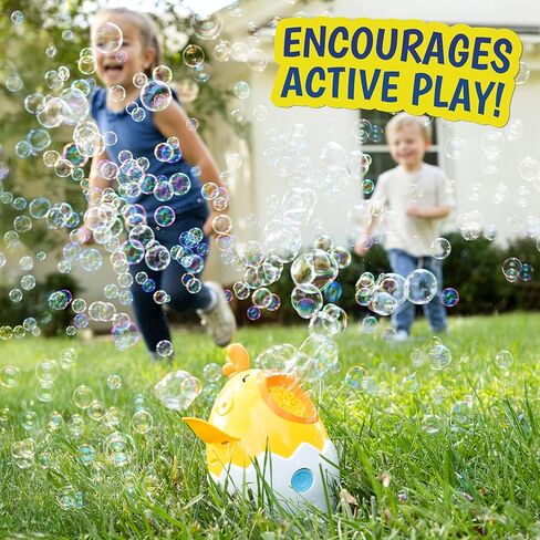 Maxx Bubbles Dancing Chick – Bubble Blower Toy for Kids, Spins & Flaps Wings, Outdoor Fun, Birthday Party Gift, Easter Basket Stuffer, Active Play in Kuwait