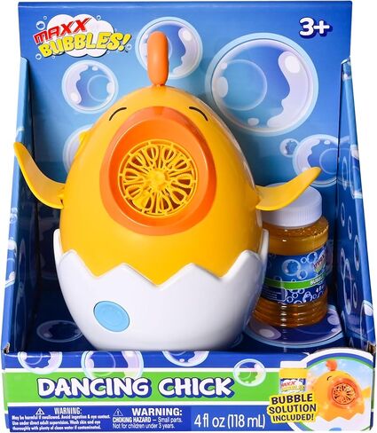 Maxx Bubbles Dancing Chick – Bubble Blower Toy for Kids, Spins & Flaps Wings, Outdoor Fun, Birthday Party Gift, Easter Basket Stuffer, Active Play in Kuwait