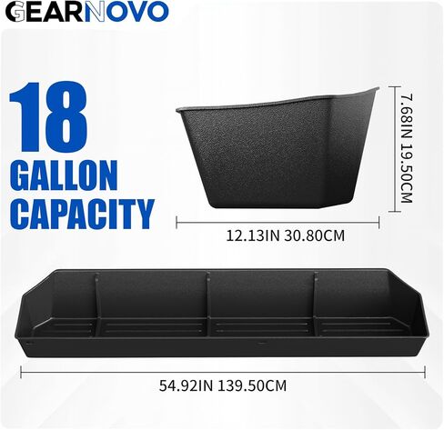 Rear Truck Underseat Storage Box, Fit 2017-2026 Ford F-250 F-350 Super Duty and 2015-2026 Ford F-150 SuperCrew Crew Cab Heavy Duty Rear Under Back Seat Box Organizer, Anti Slip in Kuwait