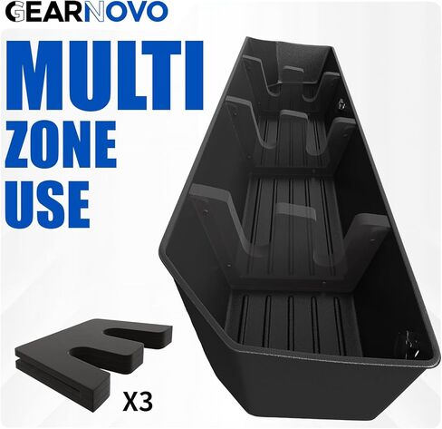 Rear Truck Underseat Storage Box, Fit 2017-2026 Ford F-250 F-350 Super Duty and 2015-2026 Ford F-150 SuperCrew Crew Cab Heavy Duty Rear Under Back Seat Box Organizer, Anti Slip in Kuwait