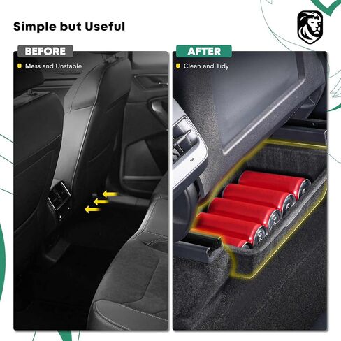 YHTAUTO Under Seat Storage Box with Lid Fit for Tesla Model Y 2020-2024, Underseat Hidden Tray Organizer Tray 5 Seater Model Y Organizer Accessories in Kuwait