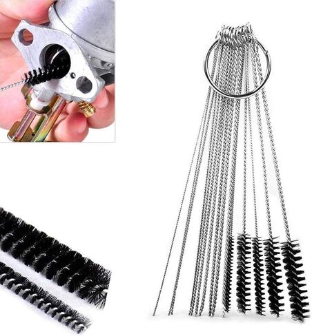 Pack of 10 Carburetor Adjustment Tool Kit for Common 2 Cycle Engine - Includes Cleaning Brush and Black Toolkit in Kuwait