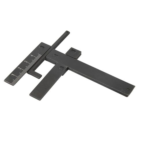 MAVIS LAVEN Carburetor Float Level Gauge, Steel Adjustable Metric Tool for Motorcycle Carb Height Setting with Locking Slider 0-40mm for Classic Motorcycles in Kuwait