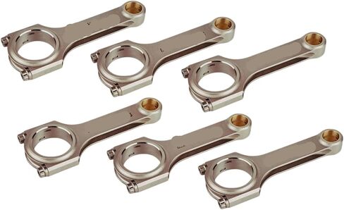 H-Beam Connecting Rods+ARP 2000 Bolts Compatible For BMW M52 TU M52B25 140mm With Tuv Bellie Pleuel Belias Floating EN24 Piston in Kuwait