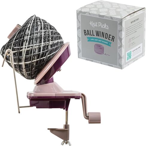 Knit Picks Yarn Winding Bundle - Yarn Ball Winder (Purple) and Cocobolo Hardwood Yarn Swift in Kuwait