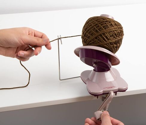 Knit Picks Yarn Winding Bundle - Yarn Ball Winder (Purple) and Cocobolo Hardwood Yarn Swift in Kuwait