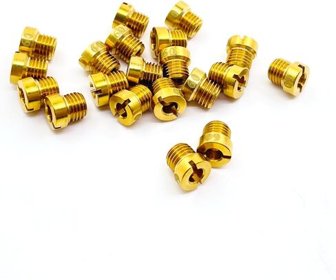 Holley 1/4-32 مجموعة الطائرات الرئيسية، 20 طائرة، 2 لكل مقاس 70 71 72 73 74 75 76 77 78 79، مقاس الخيط: 1/4 بوصة - 32 يناسب Holley 2010,2300,4010,4011,4150,4160,4500 in Kuwait