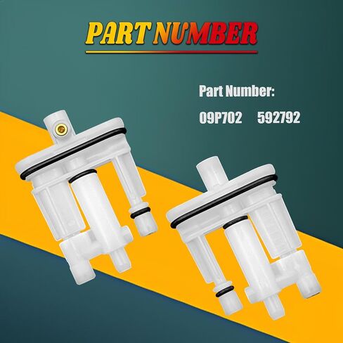 المكربن ​​الطائرة الرئيسية، بريجز ستراتون استبدال الطائرة الرئيسية # 592792 09P702 متوافق مع محرك بريجز 09P702 جزازات العشب ومعدات الحدائق 2 حزم in Kuwait