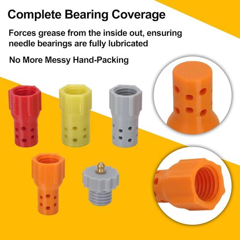 MOTOQUEEN for Dirt Bike Swingarm & Linkage Bearing Grease Tool Kit – 18mm 20mm 22mm Adapters – Professional Bearing Maintenance Tool in Kuwait