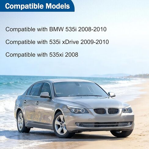 مجموعة خرطوم تبريد زيت المحرك المخرج متوافقة مع BMW E60/E61 Series 535i 2008-2010، لـ 535i xDrive 2009-2010 535xi 2008 استبدال 17227560980 in Kuwait