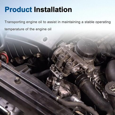 مجموعة خرطوم تبريد زيت المحرك المخرج متوافقة مع BMW E60/E61 Series 535i 2008-2010، لـ 535i xDrive 2009-2010 535xi 2008 استبدال 17227560980 in Kuwait