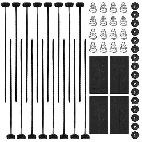4 Set Electric Radiator Fan Mounting Kit, Universal Transmission Cooler Zip Ties Clips Hold Down Straps for Automotive Cooling System Replacement Parts in Kuwait