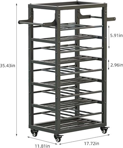 50 Can Spray Paint Rack Organizer, Large Capacity Rolling Spray Paint Storage Cart, Metal Aerosol Can Holder for Garage, Auto Shop, Craft Room & Home Mobile Organization in Kuwait