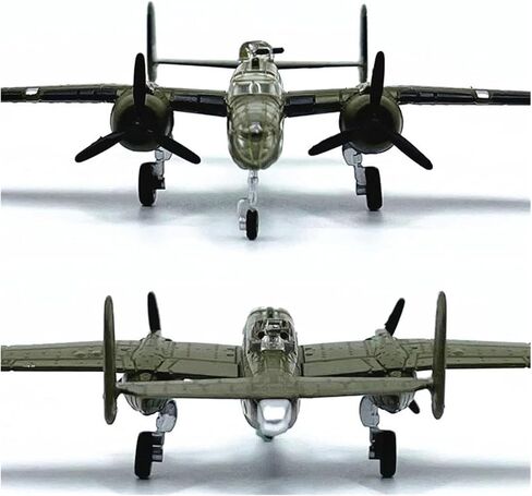 مقياس مصغر دييكاست 1 200 مقياس أمريكي B-25 مفجر نموذج طائرة محاكاة ثابت تحصيل لعبة هدية لعبة طائرة لعبة أطقم in Kuwait