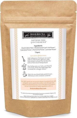 Organic Heartburn Relief for Acid Reflux and Pregnancy Heartburn Tea - Lighthearted Tea is a Delicious Natural Remedy for Pregnancy Heartburn Relief, 40 Servings, 3.5 oz in Saudi Arabia