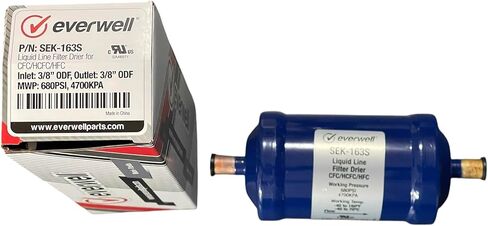 Liquid Line Filter Drier, 3/8" Inlet, 3/8" Outlet, 680 PSI Max Working Pressure in Kuwait