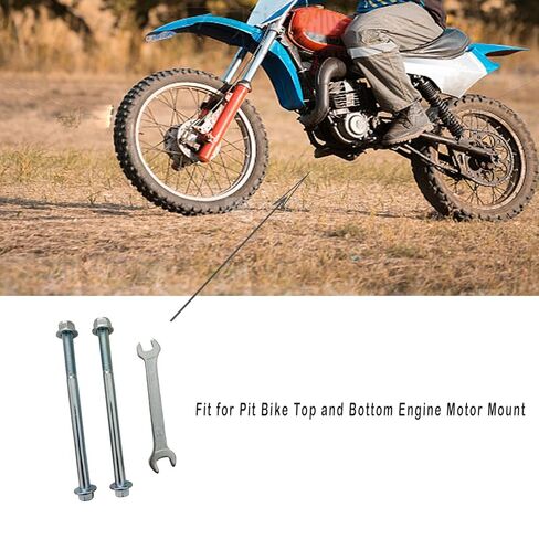 2 قطعة M8 محرك جبل بولت مجموعة M8 x 115 مللي متر لمحرك الدراجة الترابية 50cc 70cc 90cc 110cc 125cc 140cc ATV الترابية دراجة رباعية حفرة الدراجة العلوي والسفلي جبل البراغي in Kuwait