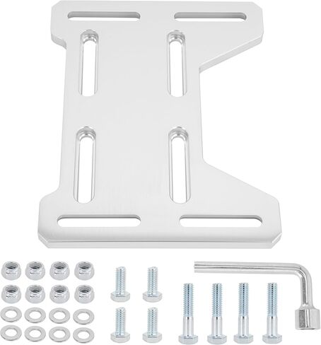 Mini Bike Engine Mount Plate for 79cc 97cc 98cc 100cc 2.5hp 2.8hp Coleman Baja Doodle Bug Motovox TrailMaster Monster Moto Mini Bike, Compatible with Coleman 100, Doodle Bug DB30, Silver in Kuwait