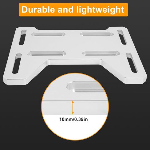 Mini Bike Engine Mount Plate for 79cc 97cc 98cc 100cc 2.5hp 2.8hp Coleman Baja Doodle Bug Motovox TrailMaster Monster Moto Mini Bike, Compatible with Coleman 100, Doodle Bug DB30, Silver in Kuwait