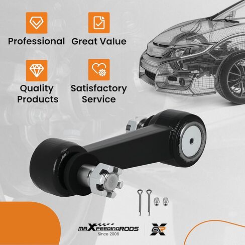 ذراع maxpeedingrods الأمامي لـ Chevy C10 C20 C30 G10 G20 G30 P10 P20 P30 GMC C15 C25 C35 P15 P25 P35 1967-1980، مجموعة ذراع التوجيه الوسيطة استبدال K6096T in Kuwait