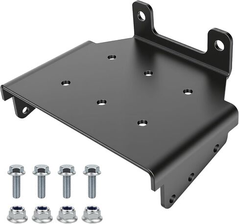 5600.3344 ATV Winch Mount Compatible with Suzuki Eiger & Vinson 4-Wheeler,Black in Kuwait