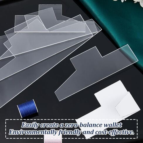 DICOSMETIC 5Pcs 5 Sizes Quick and Easy Pouch Template Acrylic Sewing Templates Purses Pocket Making Template Clear Coin Storage Bag Templates for DIY Handicraft Lovers in Kuwait