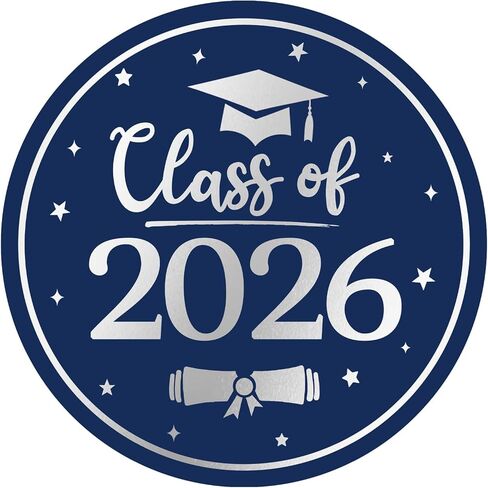 Graduation Stickers 2026 Thank You Class of 2026 Stickers, 60PCS 2 Inch Round Envelope Seals for Graduation, for Envelopes, Invitations, Party Favors, Gift Wrapping Decorations in Kuwait