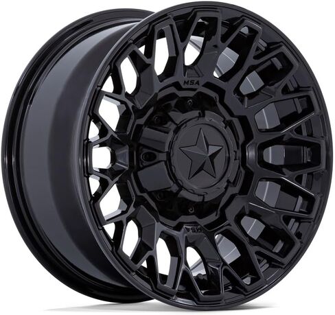 Bundle - 9 Items: MSA Clubber 14" Wheels Black 29.5" Swamp Lite Tires [4x137 Bolt Pattern 12mmx1.5 Lug Kit] in Kuwait