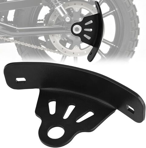Motorcycle Rear License Plate Tag Mount Bracket Side Support Holder Curved Universal Fit for 3/4inch Axle Hole Bobber Chopper Cruiser Cafe Racer Motorbikes (Small Curved, 3/4'' Alxe Hole) in Kuwait