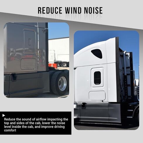 Black Left Side Rear Fairing Panel Fit for 2018+ Freightliner Cascadia in Kuwait
