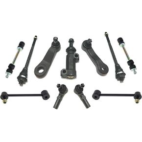 11 Pieces Front & Rear Sway Bar Links, Tie Rod Ends, Idler & Pitman Arm with 3 Groove Spline, Idler Arm Assembly Suspension Kit in Kuwait