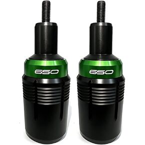 واقيات التصادم بإطار أخضر CNC لـ Kawasaki Ninja 650/Z650/Z650RS (2017-2025)، حماية من السقوط للدراجات النارية بدون تصميم مع مجموعة أدوات كاملة in Kuwait