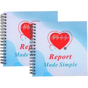 2 Pcs Nurse Report Sheet Notebook, Nurse Rounds Notebook, Medical Work Organizing Logbook, Clinical Supplies Essentials for Nurses, CNA Accessories for Work, Nurse Appreciation Gifts for Healthcare Workers & RN Students in Saudi Arabia