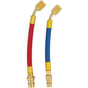 Adapter, Brass R134A to R12 Air Conditioning Adapter, Pressure Leakproof Design, Female 1/4in SAE Thread, Accessories (R134A to R12) in Kuwait