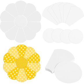 88 Pcs English Paper Piecing Flower Shape Paper Quilting Templates English Papers Piecing templates with Flat Round Patchwork Template Quilting Template for DIY Patchwork Sewing Crafts in Kuwait