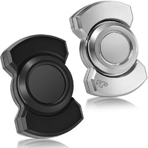 3-in-1 Fidget Spinner Toy for Adult Metal Slider Clicker Spinner Magnetic for Adult Men Office Desk Toy Stress Anxiety Relief ADHD Magnet EDC Cool Gadget Gifts Easter Basket Stuffer - Silver in Saudi Arabia