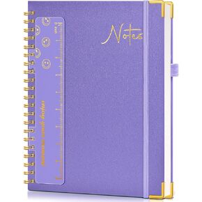 Hardcover Spiral Notebook Journal 8.5" x 11", A4 Large Leather Notebooks for Women Men, Lined College Ruled Notebook, 50 Sheets/100 Pages, Spiral Bound Journals for Work School Note Taking, Green in Kuwait