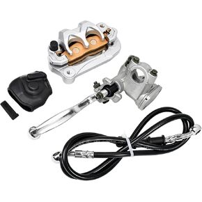 طقم خرطوم أسطوانة رئيسية لفرجار الفرامل الأمامية من Hex Autoparts متوافق مع Yamaha TT-R125 L/E/LE 2000-2024، استبدل 3UN-2580T-00-00، 3SP-25870-01-00، 5HP-25872-00-00 in Kuwait