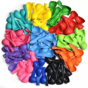 Assorted Colors Balloons, 500 Pack 3 Inch Rainbow Latex Balloons, Small Multicolor Water & Air Balloons for Summer Water Fights, Birthday & Party Decorations in Saudi Arabia