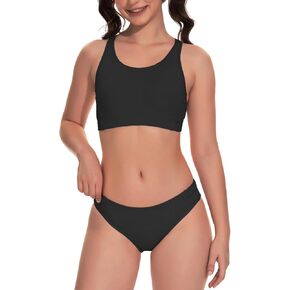 Beautikini Period Swimwear Two Piece Menstrual Leakproof Sporty Bikini Sets Bathing Suit Period Swimsuit for Teen Girls in Kuwait