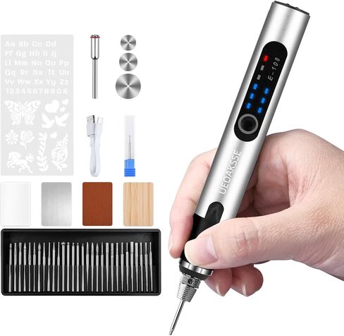 Electric Engraving Pen Set, Cordless Engraver Pen with 60+ Accessories, 3-Speed Adjust Rotary Tool for DIY, Art & Personalized Gifts in Saudi Arabia